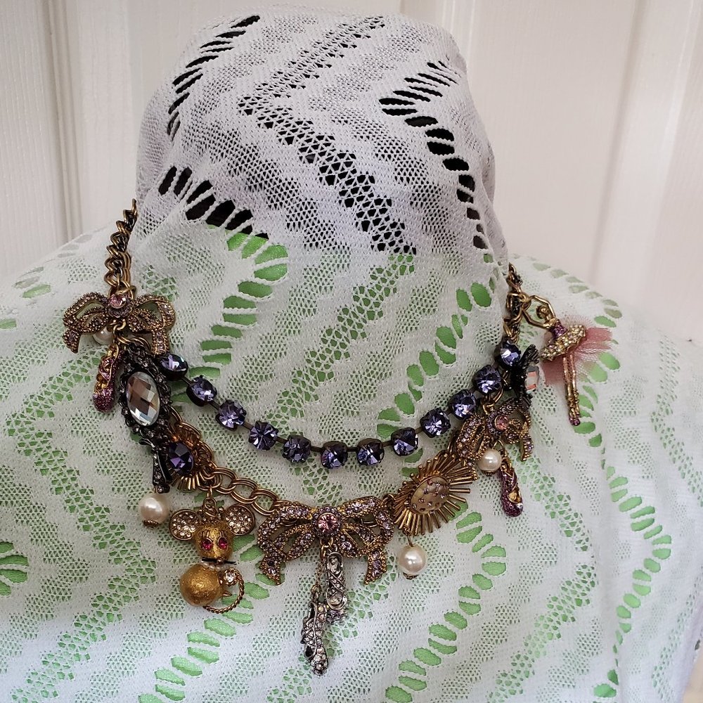 Betsey Johnson Ballerina Charm Necklace